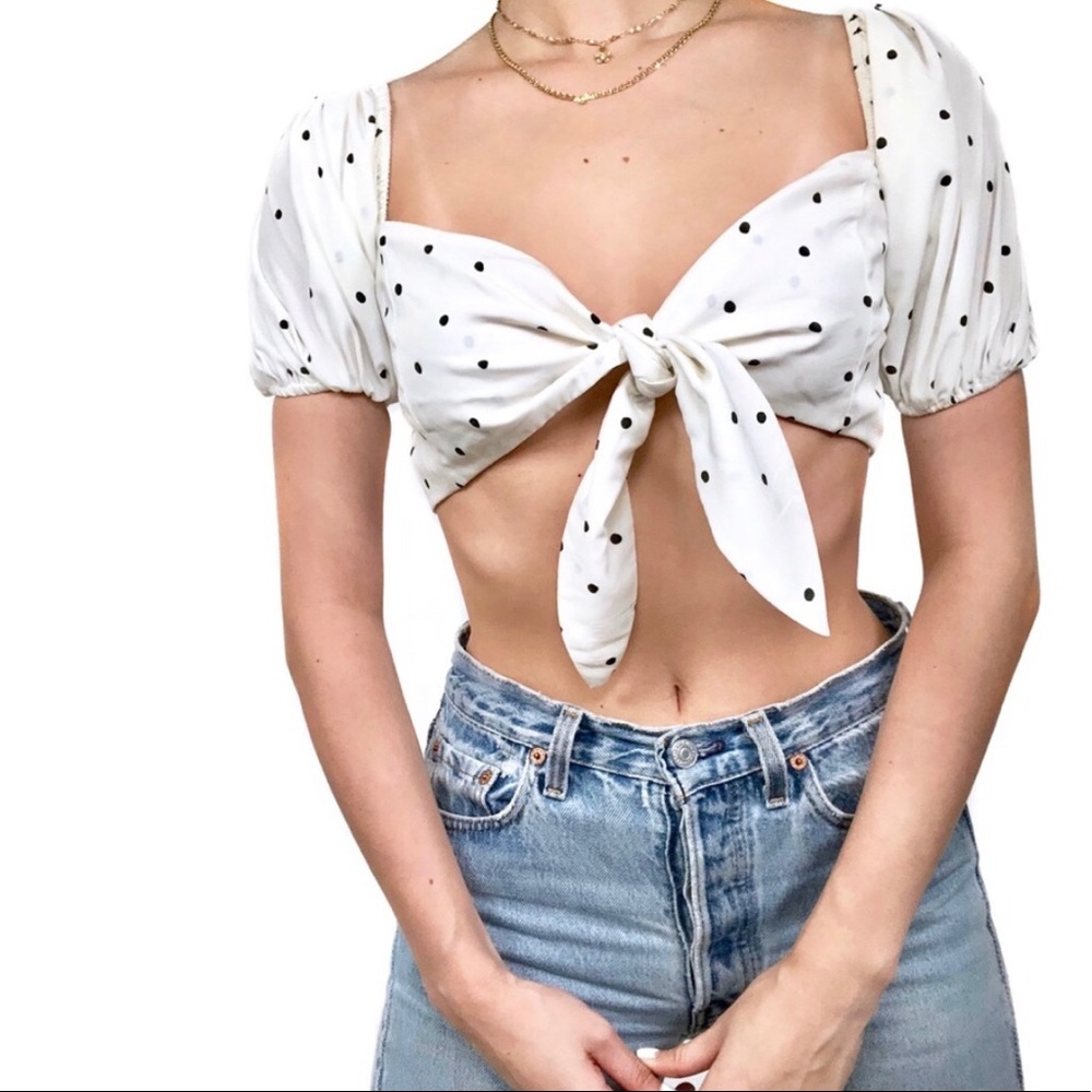 Polka dot crop top Etophe Studios